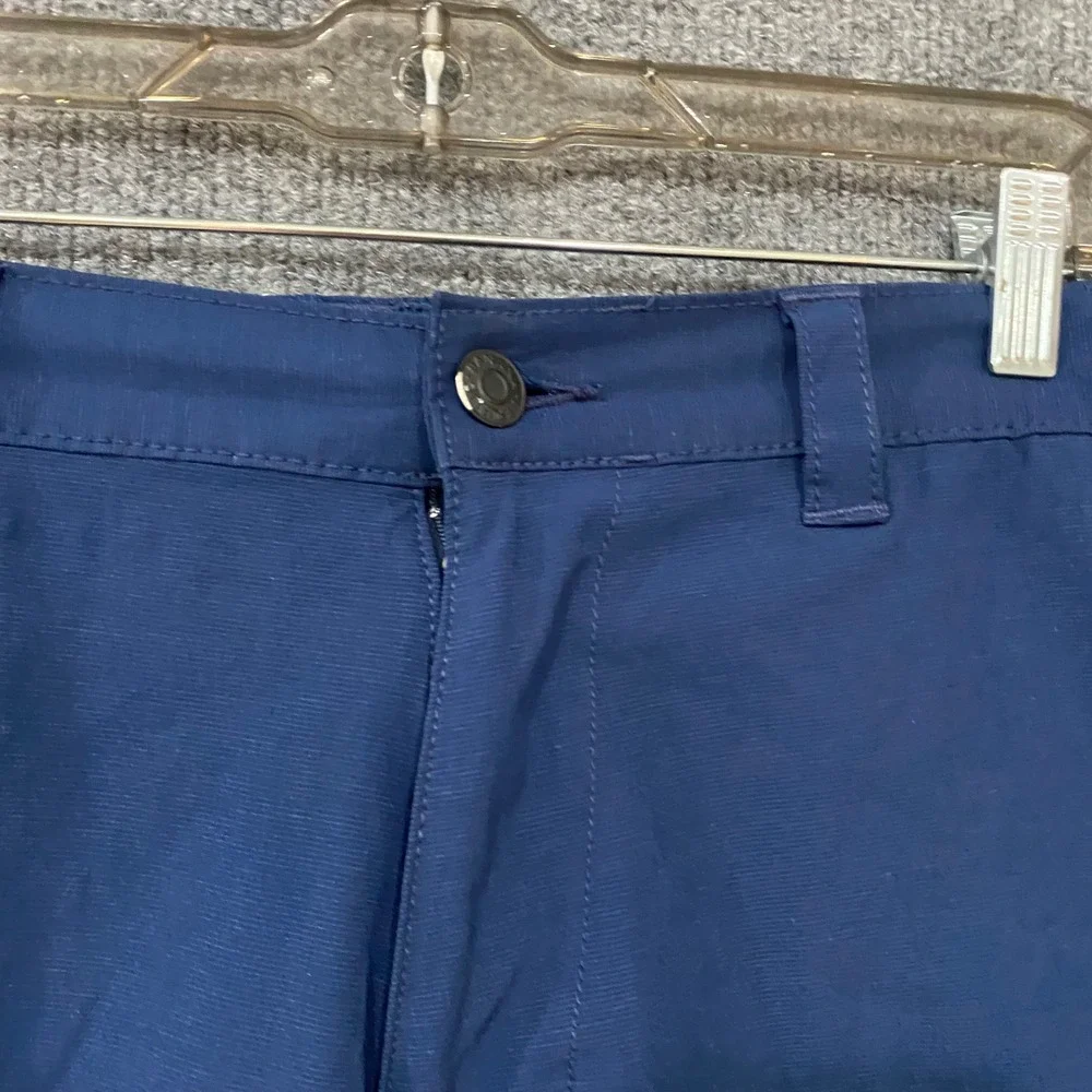 Banana Republic Mens Core Temp Shorts Navy Blue Stretch Ripstop Size 34 1559922